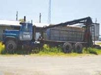 Mack log truck
